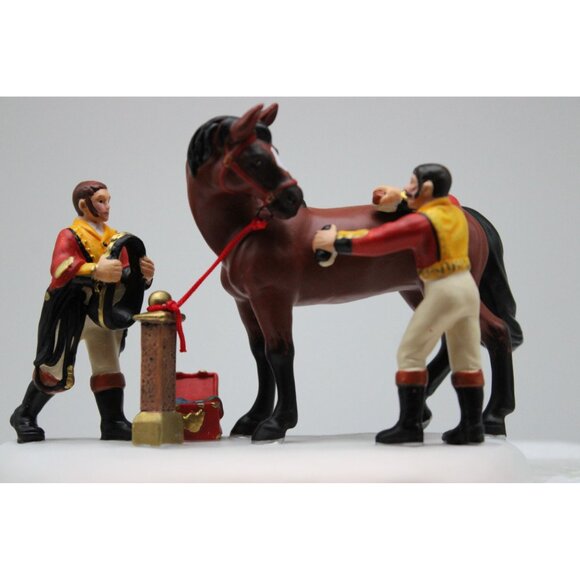 Dept 56 Dickens Village - Tending the Royal Horses - Picture 1 of 5